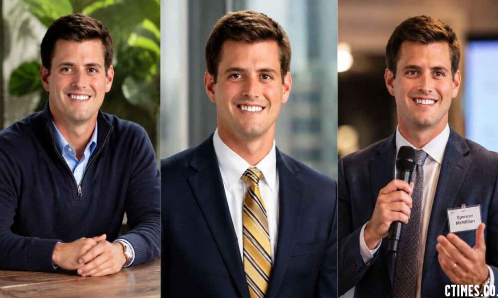 Spencer McMillan as CEO, Engineer & Commercial Real Estate Leader.